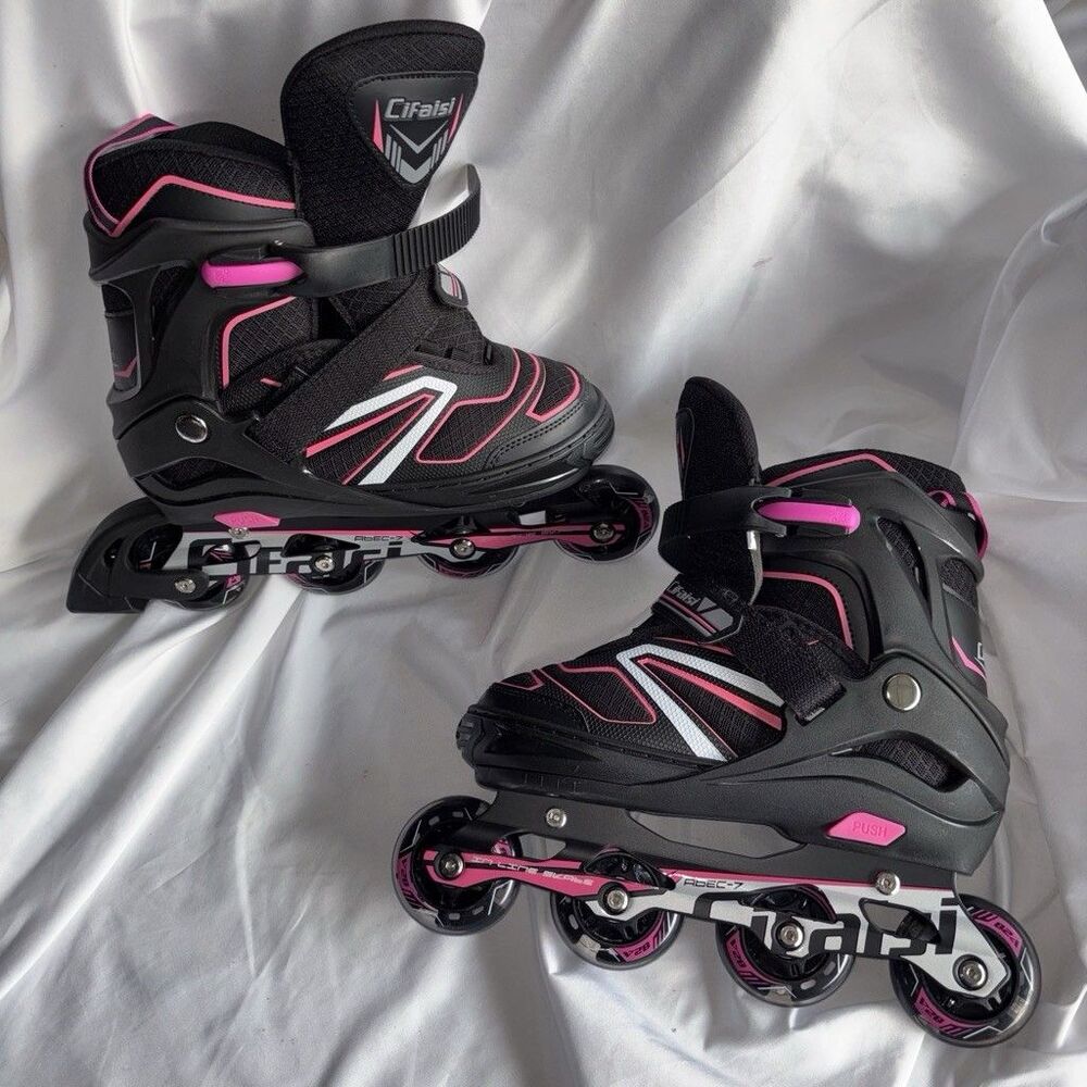 Cifaisi Kids Adjustable Inline Skates - Pink/BlackRollerblades size L
